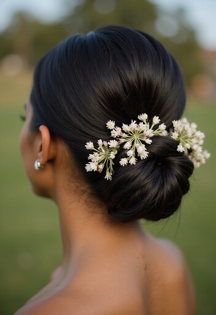 15 Elegant Wedding Hairstyles for Black Women That Are Simply Chic! - 1. Classic Chignon