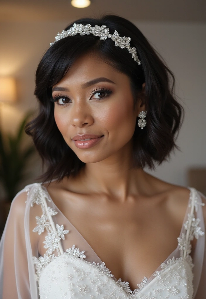 15 Elegant Wedding Hairstyles for Black Women That Are Simply Chic! - 11. Sleek Bob