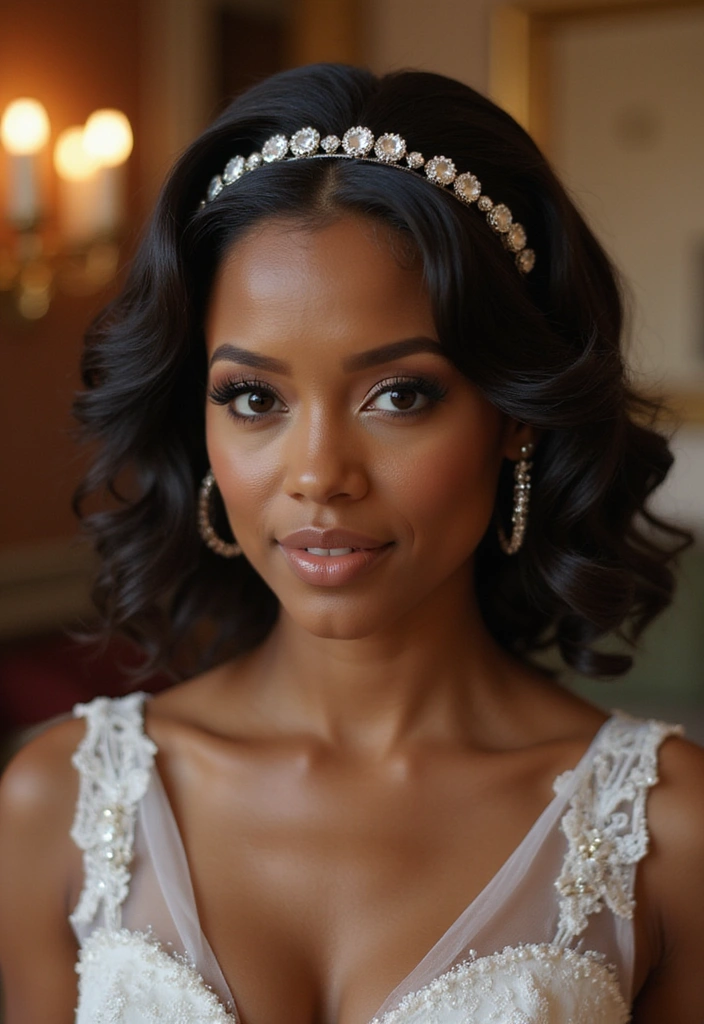 15 Elegant Wedding Hairstyles for Black Women That Are Simply Chic! - 6. Vintage Waves
