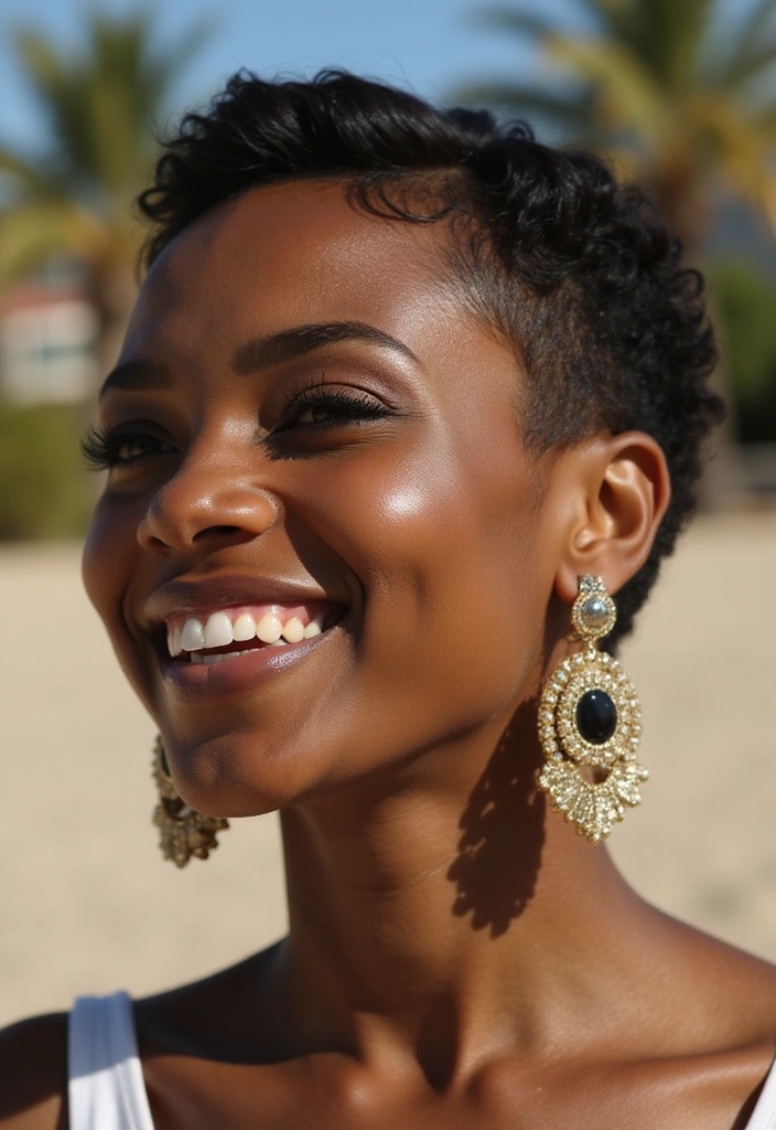 21 Flawless Short Summer Hairstyles for Black Women That Are a Breeze to Style! - 1. Chic Pixie Cut