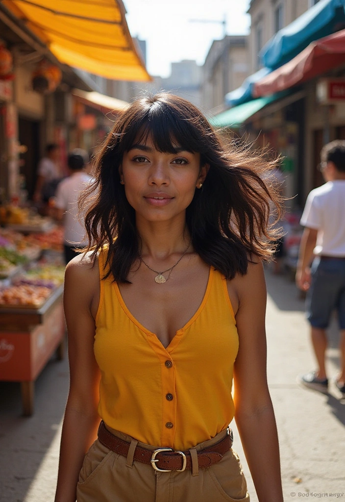 21 Flawless Short Summer Hairstyles for Black Women That Are a Breeze to Style! - 11. Side-Swept Bangs