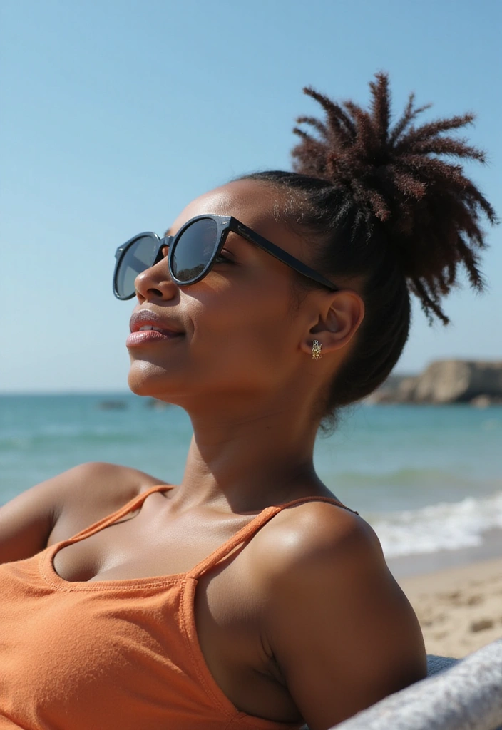21 Flawless Short Summer Hairstyles for Black Women That Are a Breeze to Style! - 19. Messy Bun