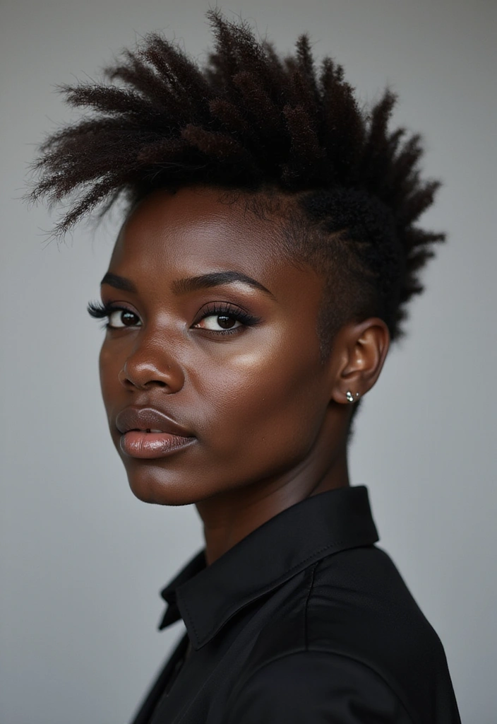 21 Trendy Pixie Cuts for Black Women That Are All the Rage Right Now! - 11. Faux Hawk Pixie