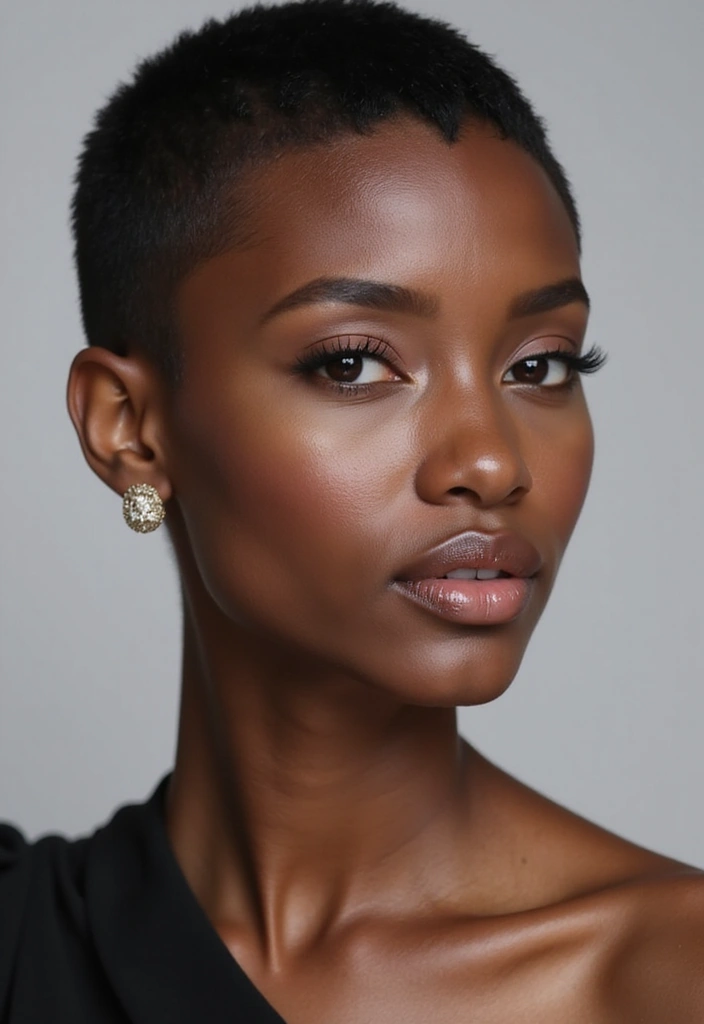 21 Trendy Pixie Cuts for Black Women That Are All the Rage Right Now! - 16. Pixie Cut with Tapered Sides