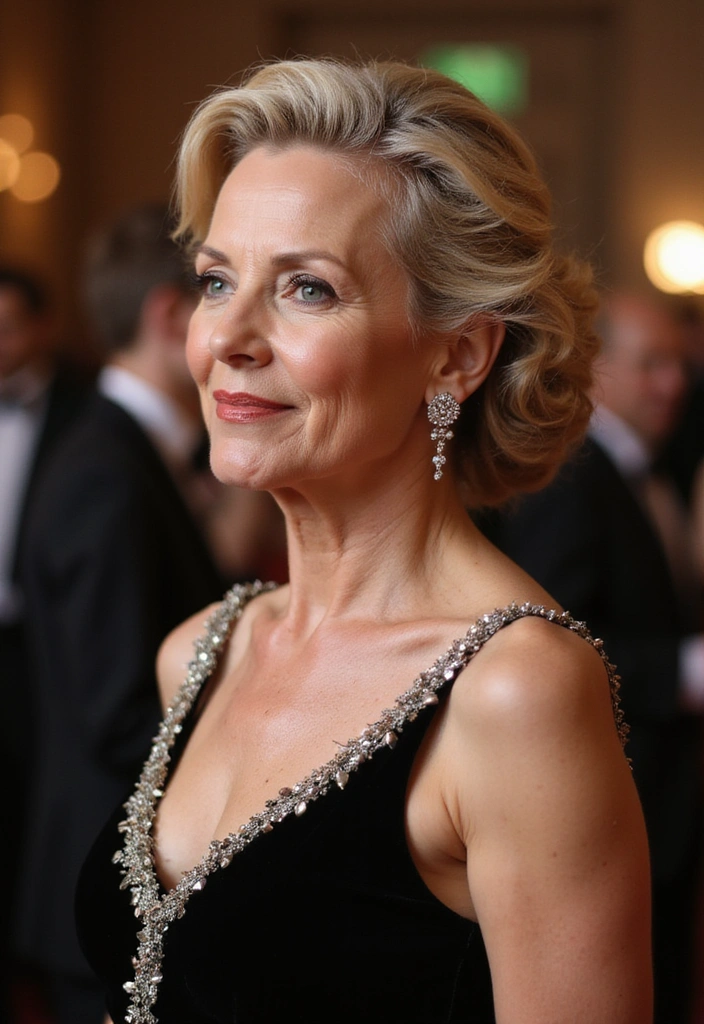 22 Fine Hair Hairstyles That Are Perfect for Women Over 50 (Don’t Miss #5!) - 19. The Classic Updo