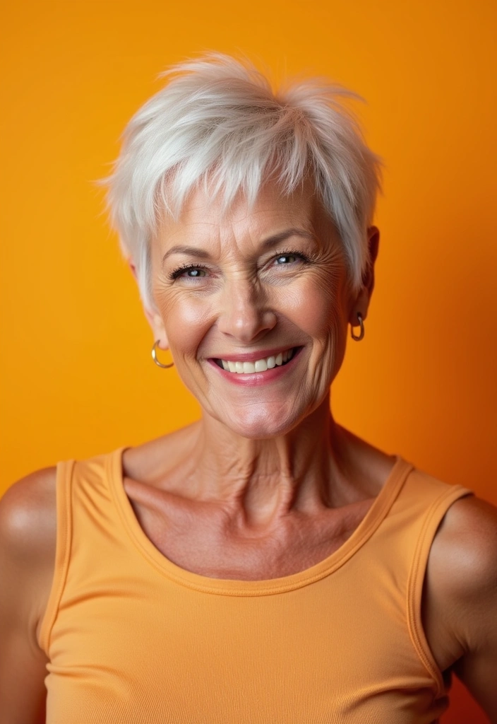 22 Fine Hair Hairstyles That Are Perfect for Women Over 50 (Don’t Miss #5!) - 2. Flirty Pixie Cut