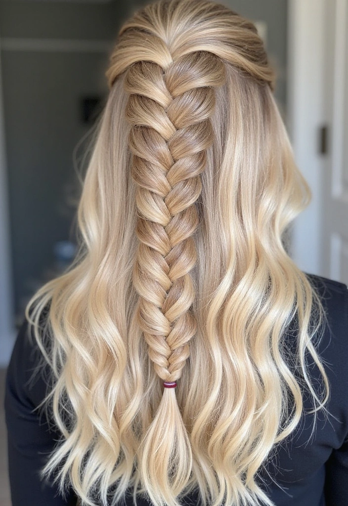 23 Celebrity-Approved Blonde Braids for Black Women You Can Copy! - 17. Glamorous Waterfall Braids