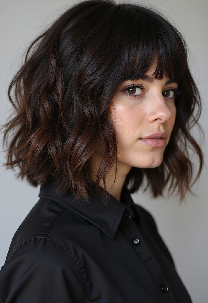 23 Jaw-Dropping Dark Brown Hair with Highlights Ideas for a Fabulous New You! - 11. Dramatic Black and Blonde