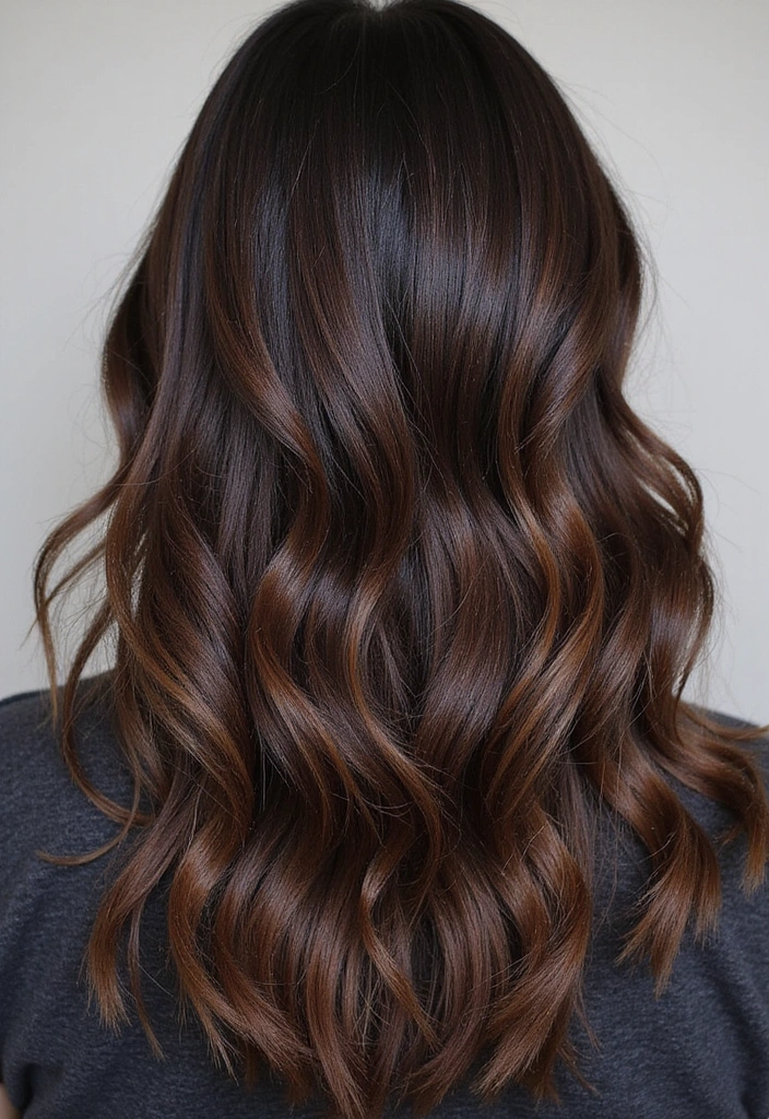 23 Jaw-Dropping Dark Brown Hair with Highlights Ideas for a Fabulous New You! - 17. Multi-Dimensional Highlights