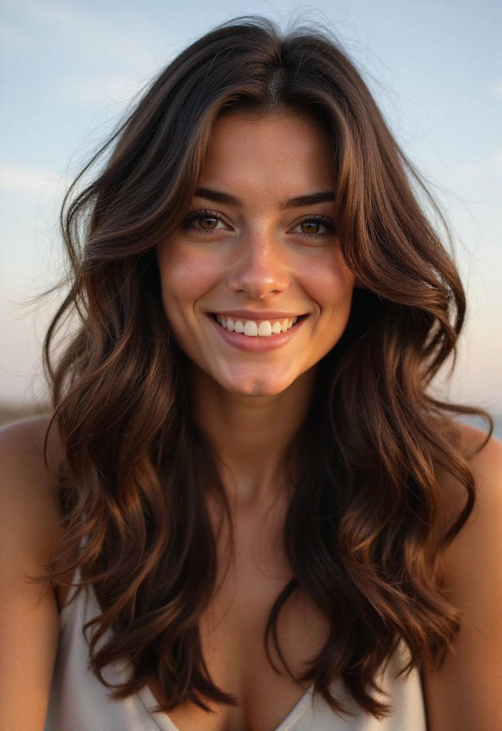 23 Jaw-Dropping Dark Brown Hair with Highlights Ideas for a Fabulous New You! - 7. Layered Highlights