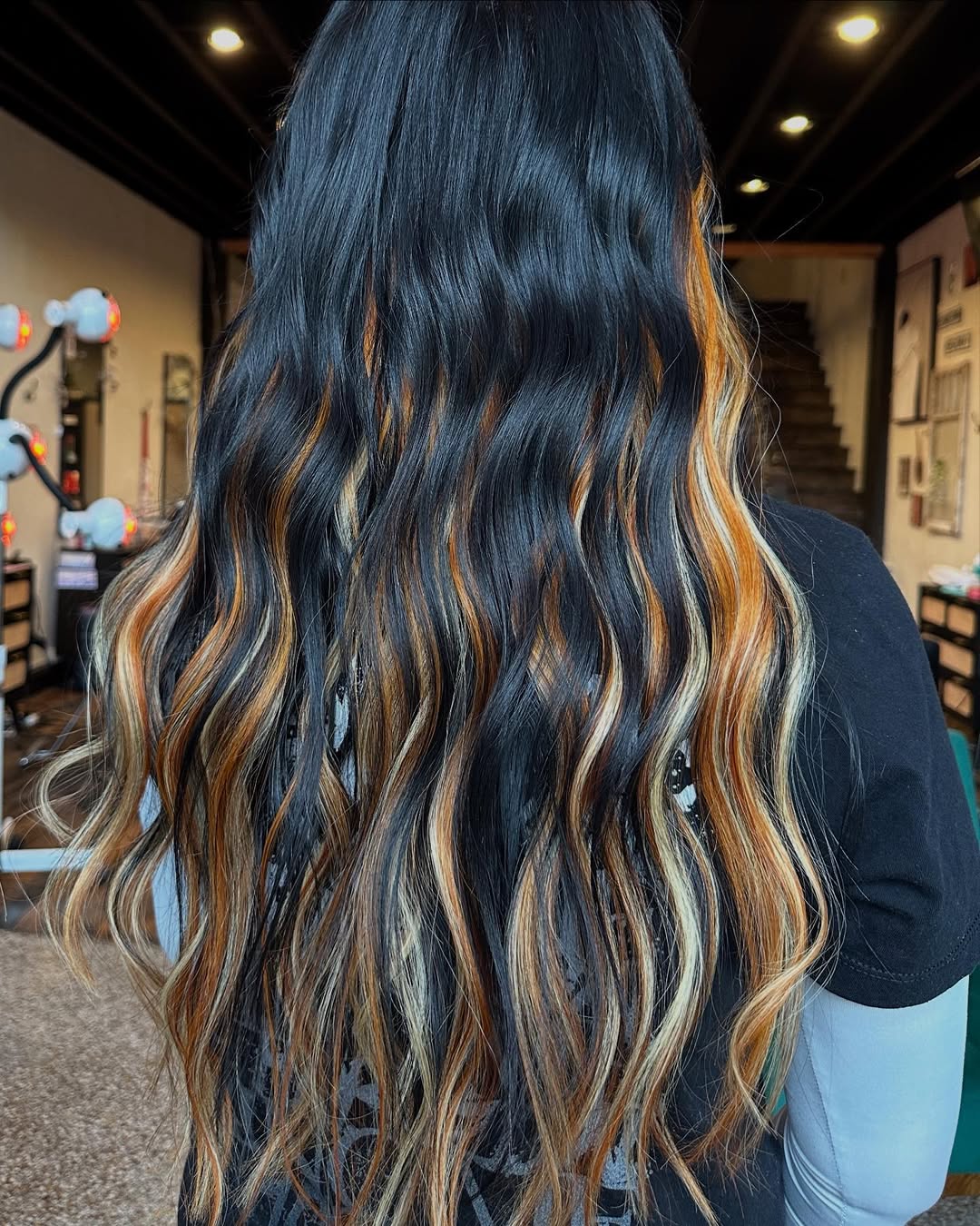 18 Light Calico Hair Ideas For Your Perfect Summer Glow-Up! - 14. Bold Bangs with Calico Color