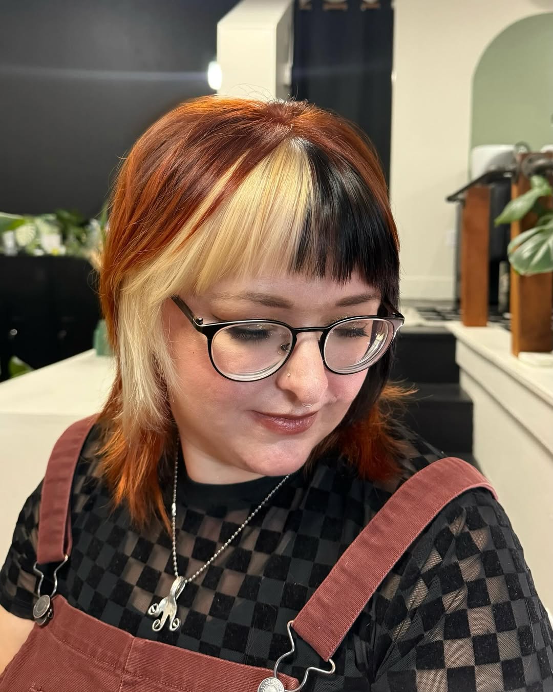 18 Light Calico Hair Ideas For Your Perfect Summer Glow-Up! - 17. Festival Ready Calico