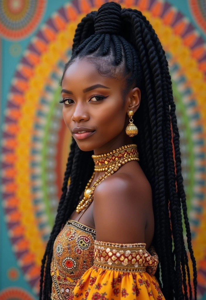22 Chic High Ponytail Looks for Black Women That Are Effortless to Style! - 4. Braided Beauty