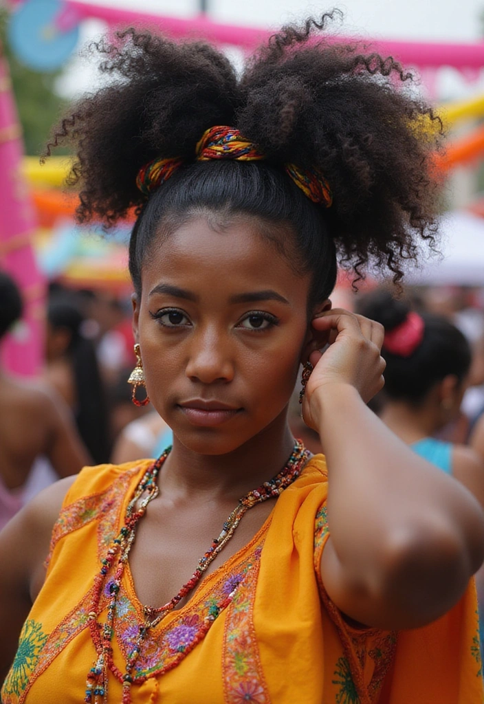 22 Chic High Ponytail Looks for Black Women That Are Effortless to Style! - 7. The Bubble Ponytail