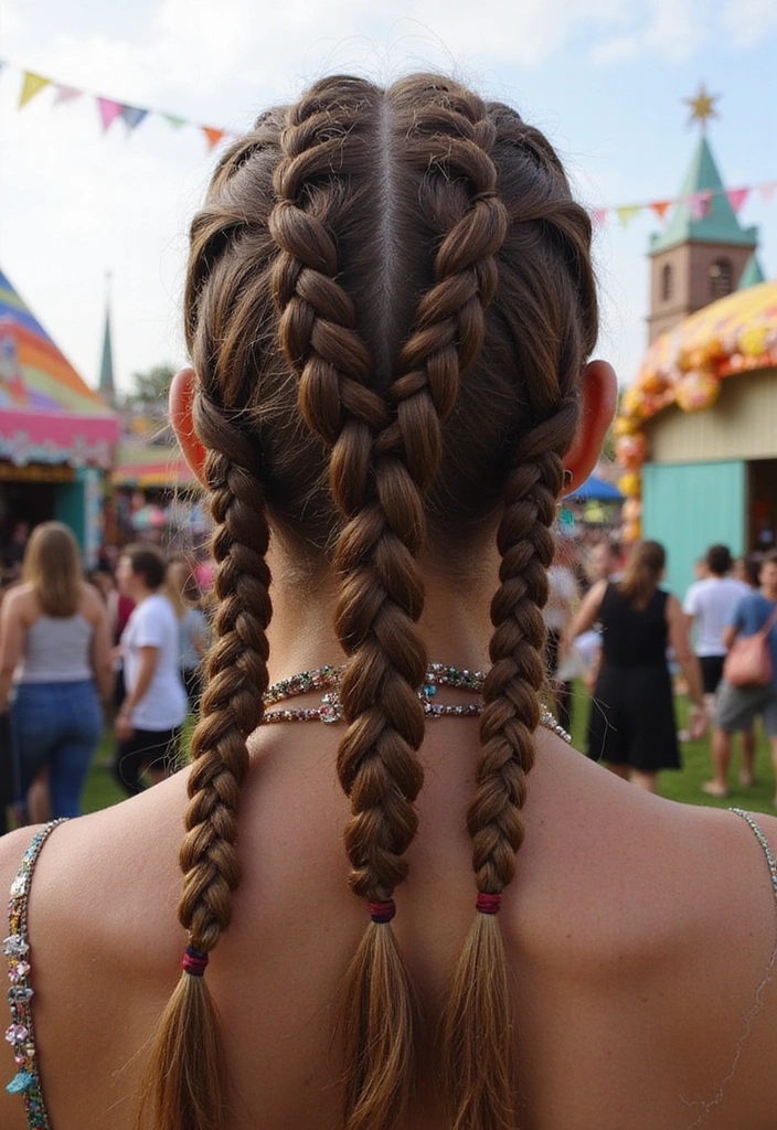 31 Festival Rave Party Hair Braids You Must Try in 2025 (Get Ready to Turn Heads!) - 16. Intertwined Braids
