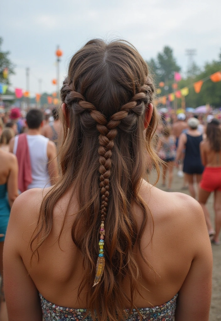 31 Festival Rave Party Hair Braids You Must Try in 2025 (Get Ready to Turn Heads!) - 19. Feathered Braid