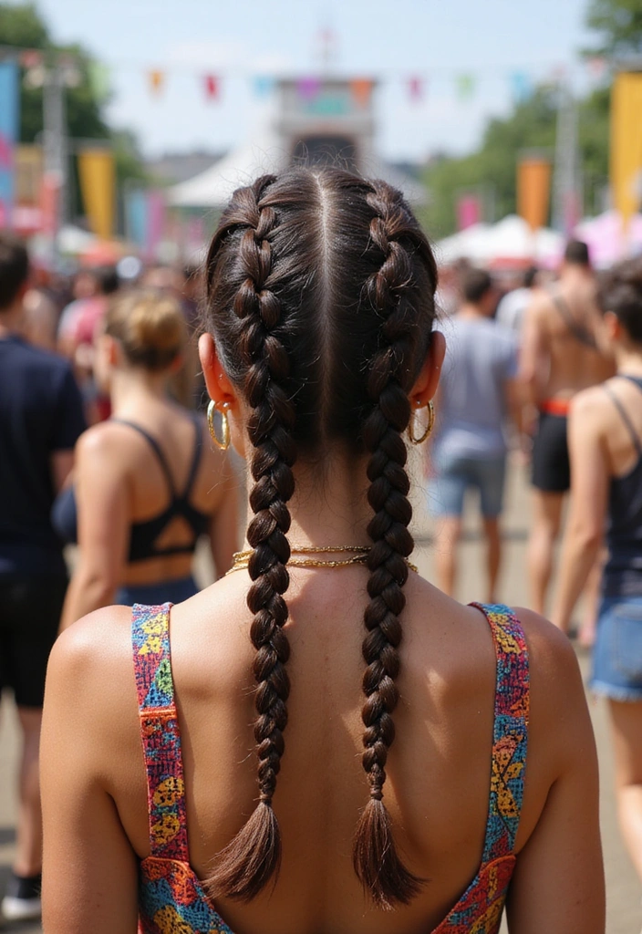 31 Festival Rave Party Hair Braids You Must Try in 2025 (Get Ready to Turn Heads!) - 20. Zig-Zag Braids