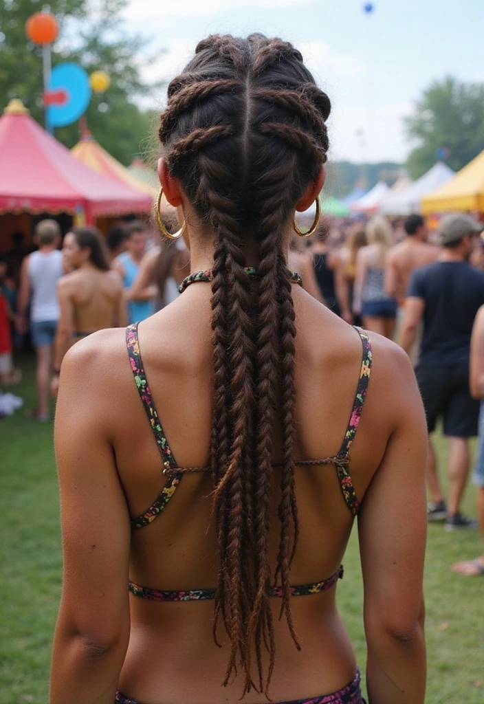 31 Festival Rave Party Hair Braids You Must Try in 2025 (Get Ready to Turn Heads!) - 27. Dreadlock Braids