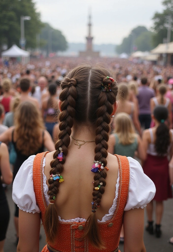 31 Festival Rave Party Hair Braids You Must Try in 2025 (Get Ready to Turn Heads!) - 3. Double Dutch Braid Pigtails
