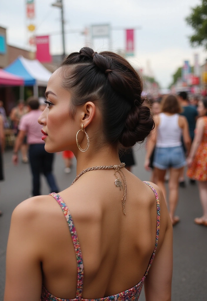 31 Festival Rave Party Hair Braids You Must Try in 2025 (Get Ready to Turn Heads!) - 30. Sleek Braided Updo