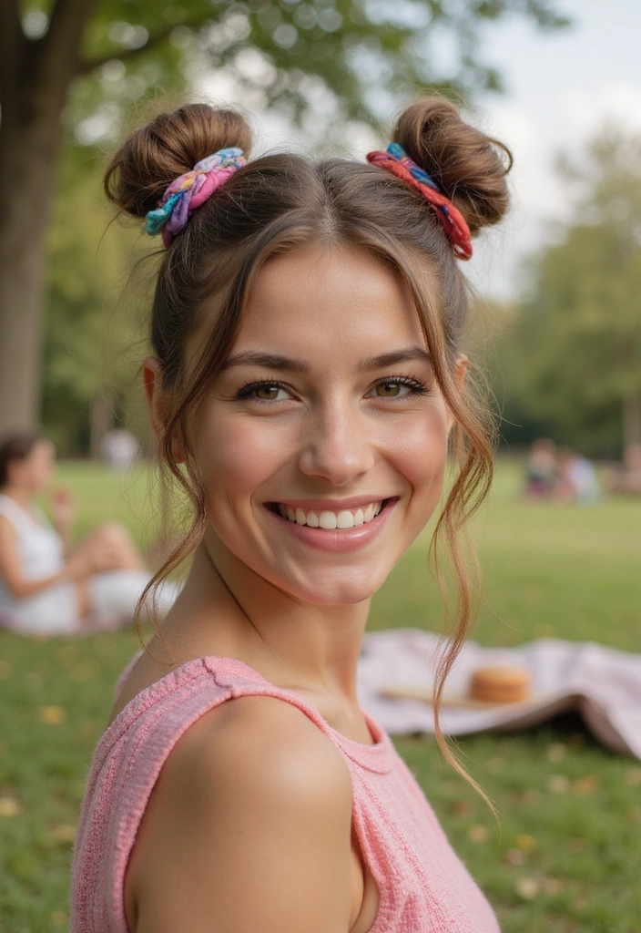 33 Celebration-Worthy 4th of July Hairstyles for Women in 2025! - 11. Mini Buns