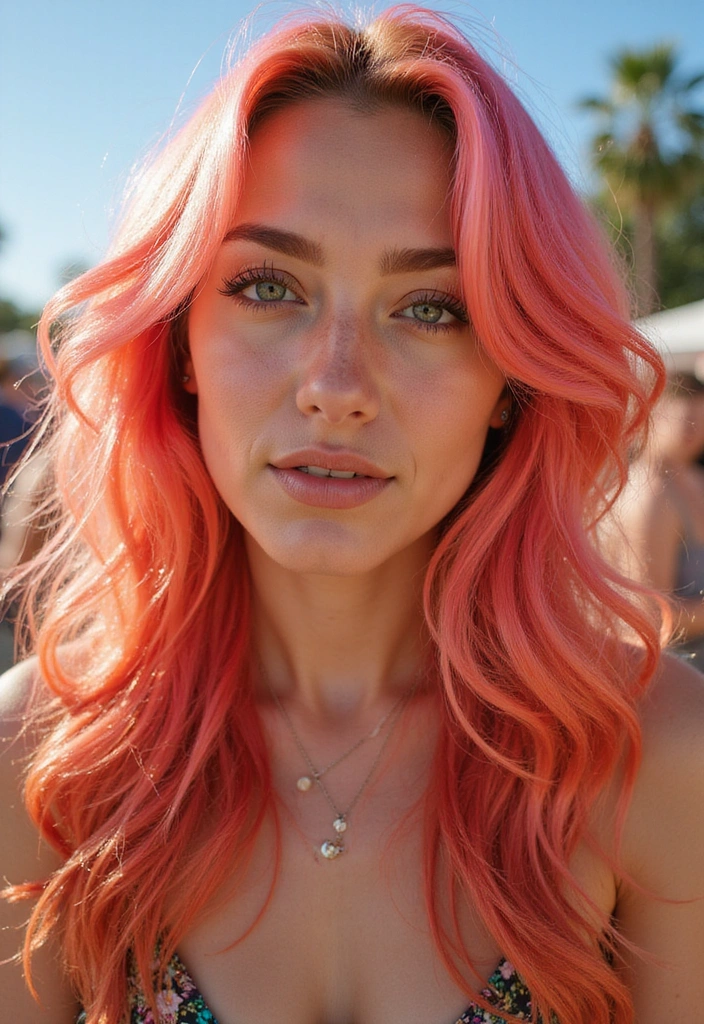 33 Celebration-Worthy 4th of July Hairstyles for Women in 2025! - 17. Brightly Colored Hair