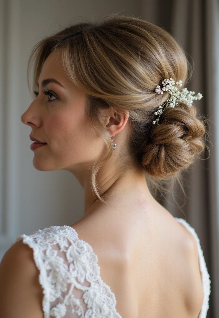 33 Timeless Mother of the Bride Hairstyles Over 50 That Radiate Elegance! - 1. Classic Chignon with a Twist
