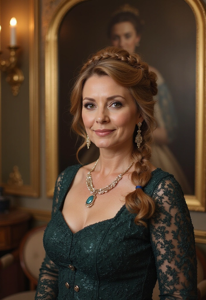 33 Timeless Mother of the Bride Hairstyles Over 50 That Radiate Elegance! - 11. Twisted Crown Braid