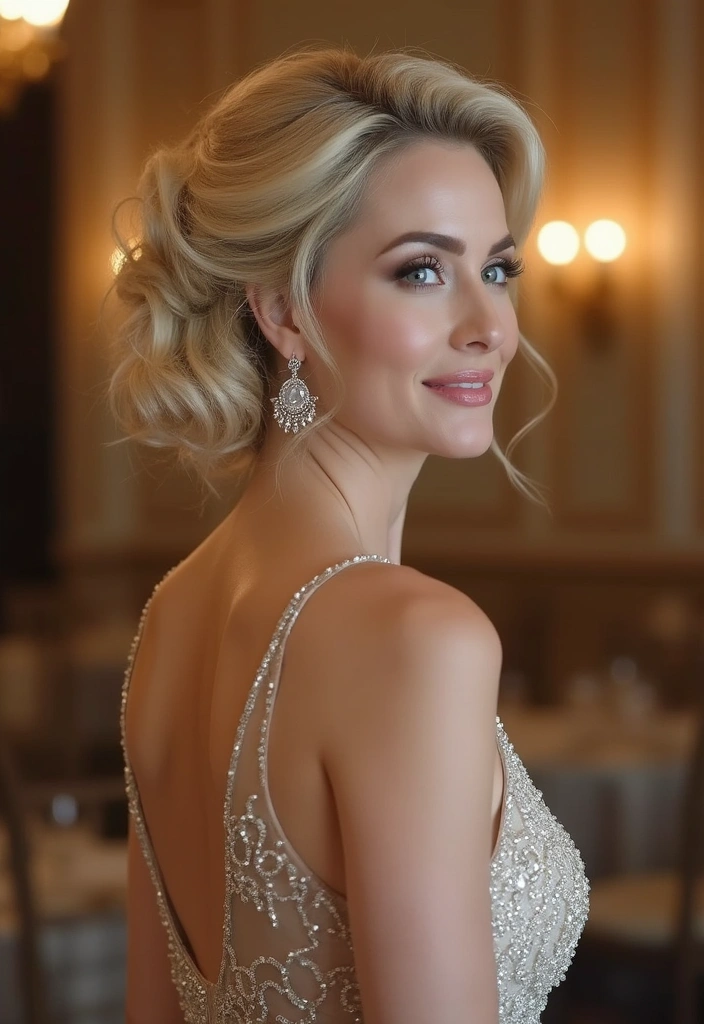 33 Timeless Mother of the Bride Hairstyles Over 50 That Radiate Elegance! - 12. Chic Bouffant