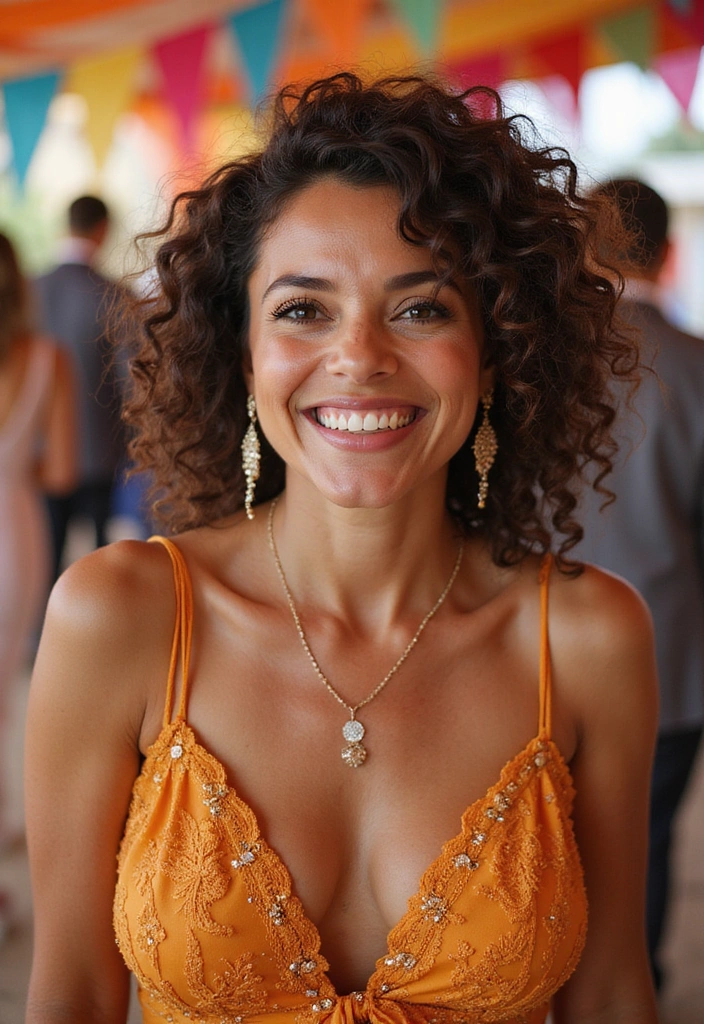 33 Timeless Mother of the Bride Hairstyles Over 50 That Radiate Elegance! - 13. Crown of Curls