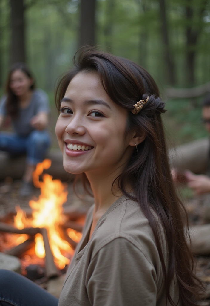 34 Easy Hairstyles for Camping That Every Woman Needs to Know! - 29. Side Sweep with Clip