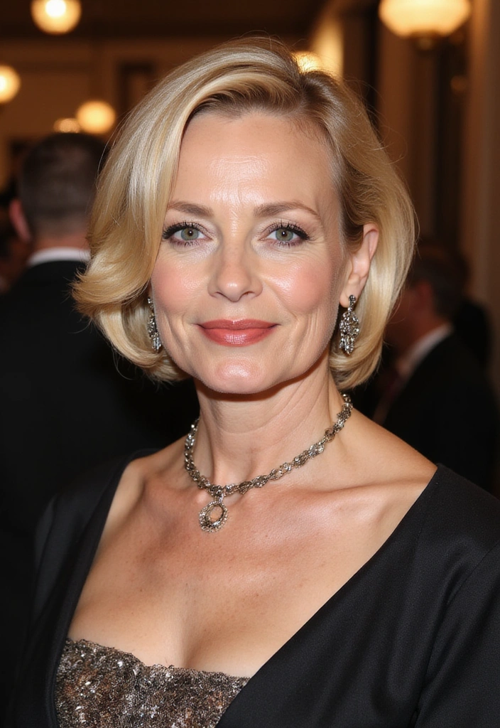 36 Classic Bobs for Thin Hair That Every Older Woman Will Love in 2025! - 11. Side-Swept Bob
