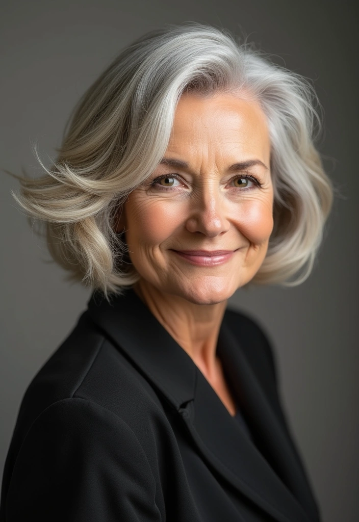 36 Classic Bobs for Thin Hair That Every Older Woman Will Love in 2025! - 12. Soft A-Line Bob