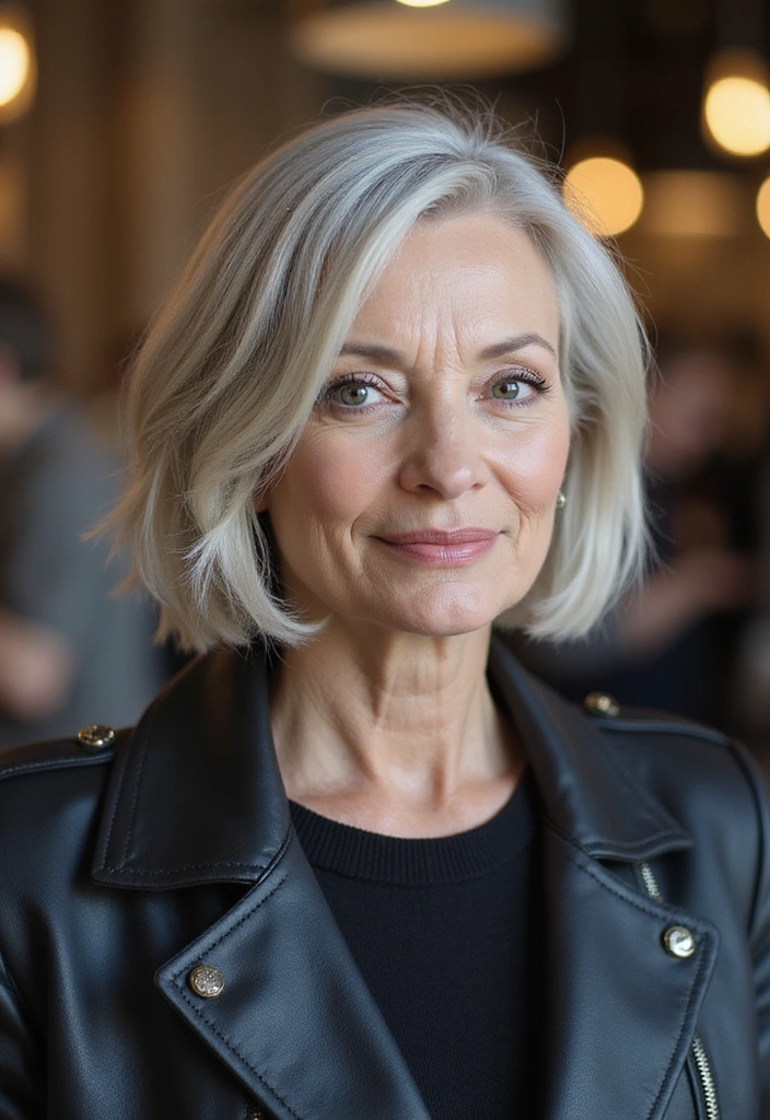 36 Classic Bobs for Thin Hair That Every Older Woman Will Love in 2025! - 28. Tapered Bob