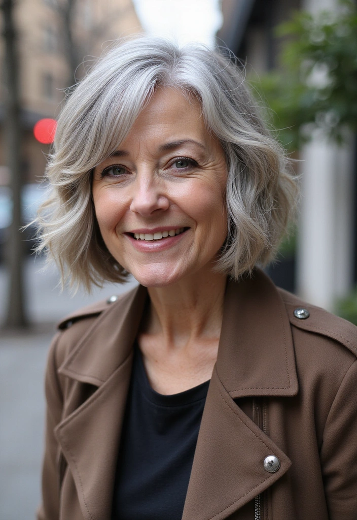 36 Classic Bobs for Thin Hair That Every Older Woman Will Love in 2025! - 33. Layered Shag Bob