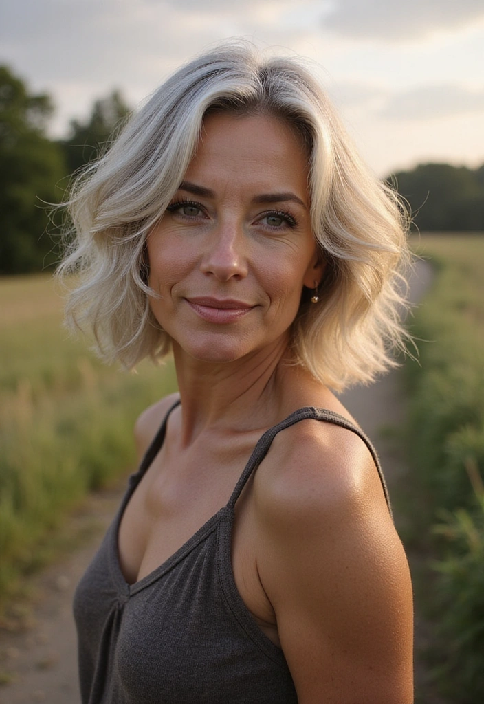 36 Classic Bobs for Thin Hair That Every Older Woman Will Love in 2025! - 35. Natural Texture Bob