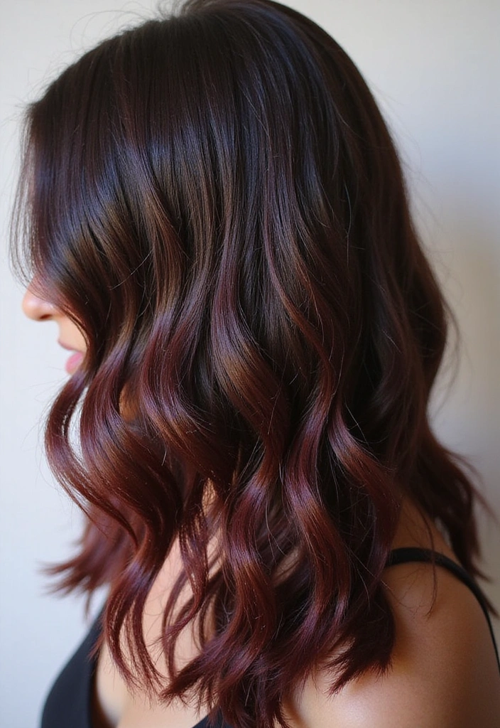 41 DIY Brown Hair with Red Highlights Ideas You Can Try at Home! - 15. Cherry Cola Highlights