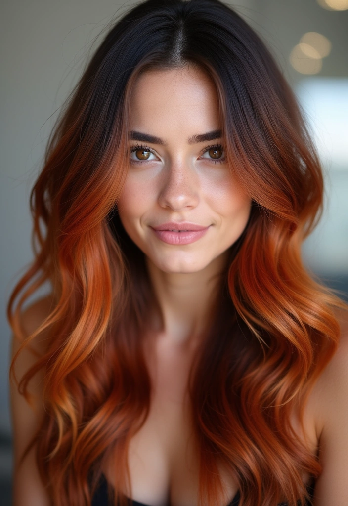 41 DIY Brown Hair with Red Highlights Ideas You Can Try at Home! - 29. Sienna Red Highlights
