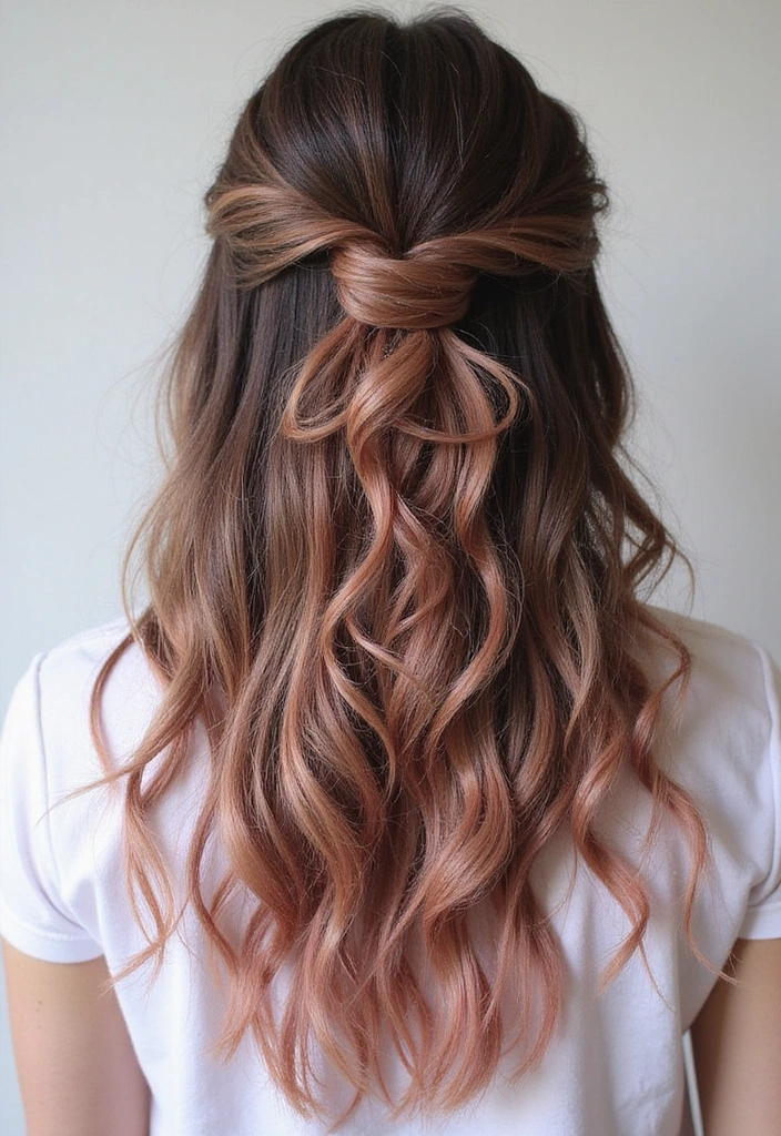 41 DIY Brown Hair with Red Highlights Ideas You Can Try at Home! - 32. Blush Pink Highlights