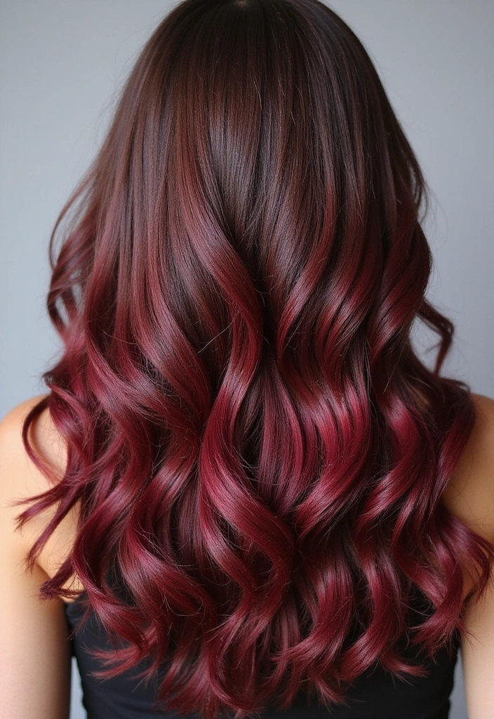 41 DIY Brown Hair with Red Highlights Ideas You Can Try at Home! - 37. Glossy Cherry Highlights