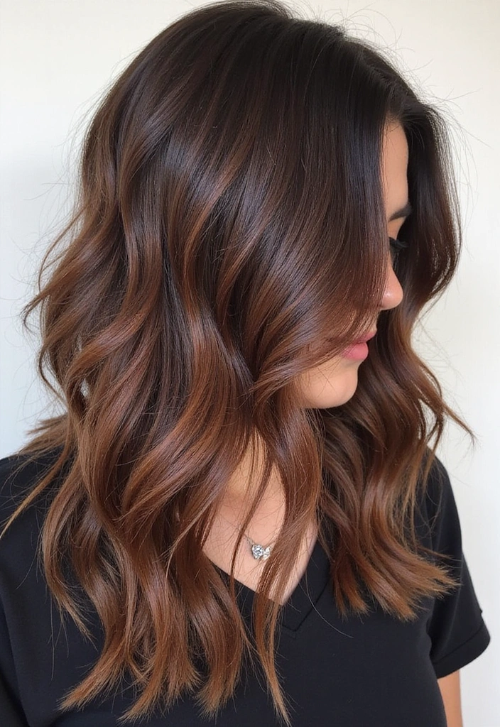 41 DIY Brown Hair with Red Highlights Ideas You Can Try at Home! - 4. Reddish Brown Balayage