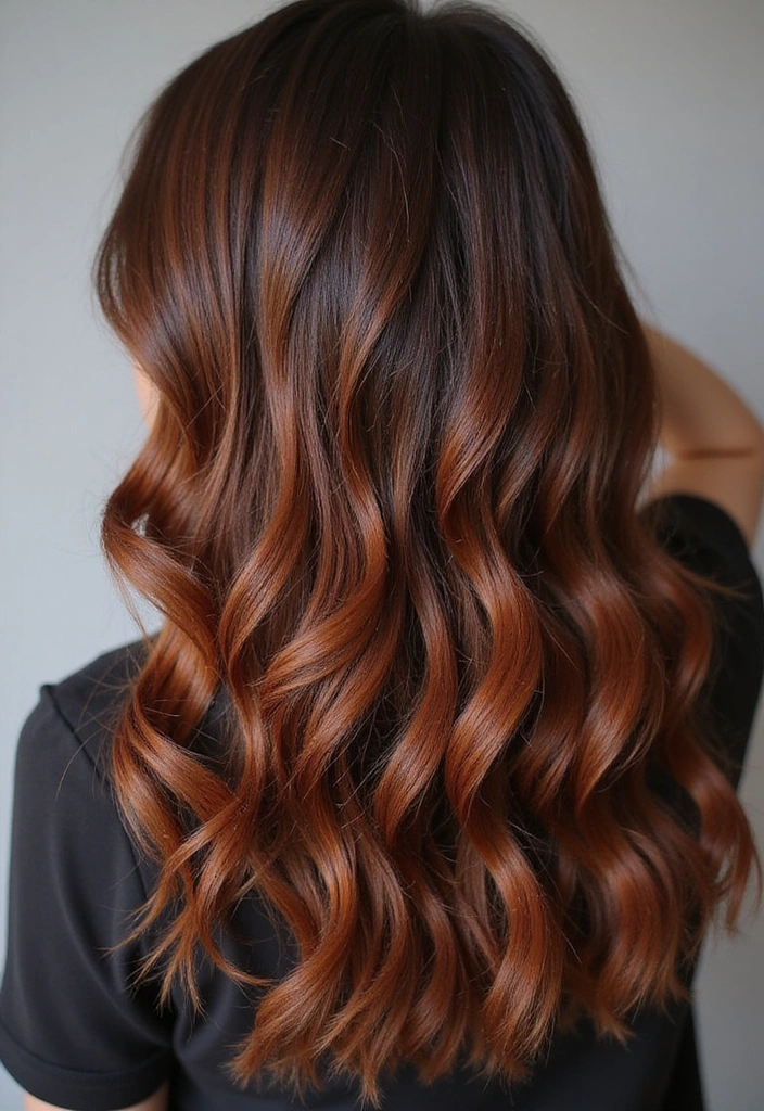 41 DIY Brown Hair with Red Highlights Ideas You Can Try at Home! - 5. Rustic Copper Highlights