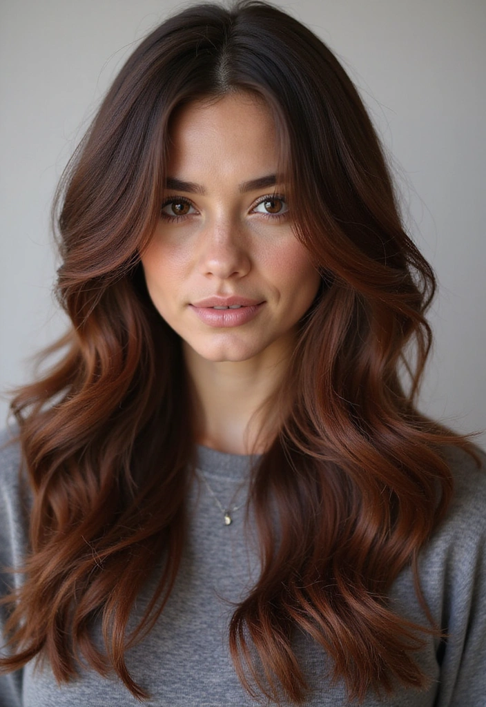 41 DIY Brown Hair with Red Highlights Ideas You Can Try at Home! - 6. Mahogany Highlights for Depth