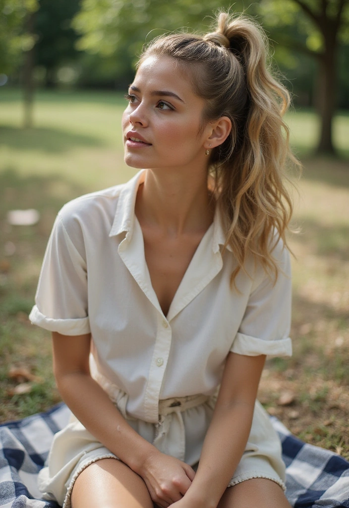 41 Fresh Haircut Ideas for Wavy Hair That Are Perfect for Every Occasion! - 17. Twisted Ponytail