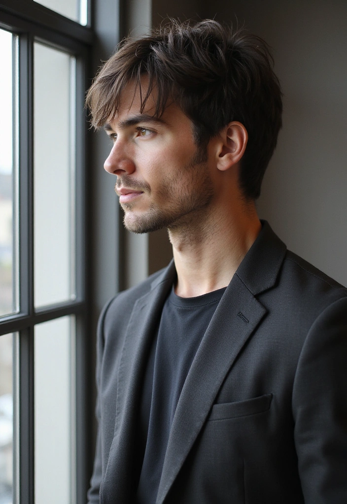 44 Vintage Old Money Hair Styles for Men That Will Make You Feel Like a Million Bucks! - 17. The Side-Swept Bangs