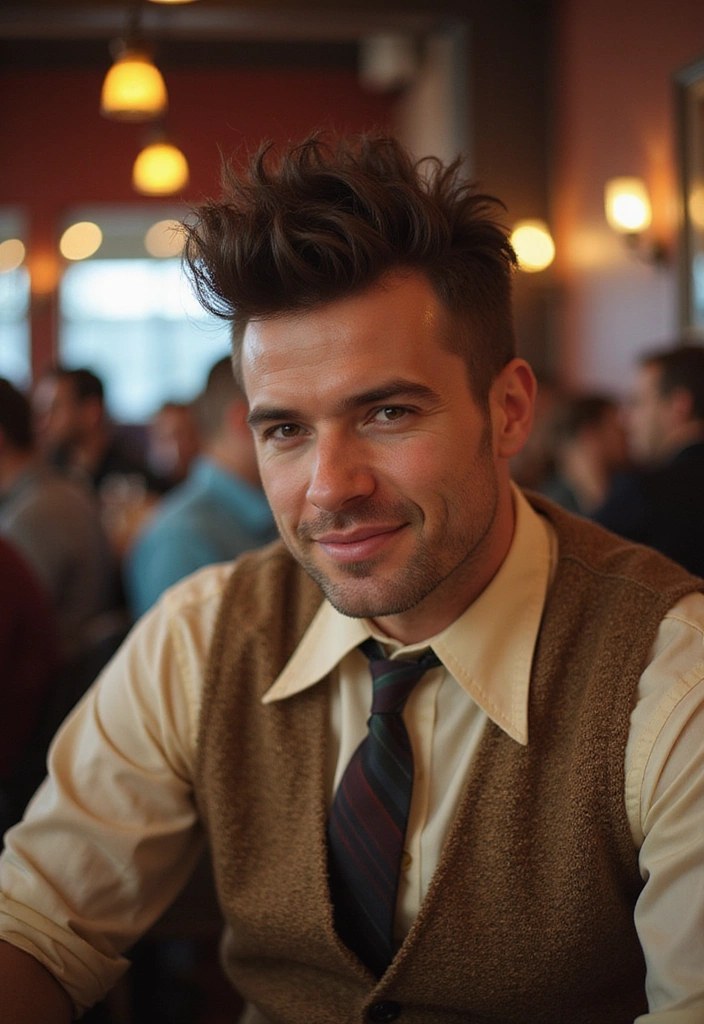 44 Vintage Old Money Hair Styles for Men That Will Make You Feel Like a Million Bucks! - 29. The Wild Rockabilly Style