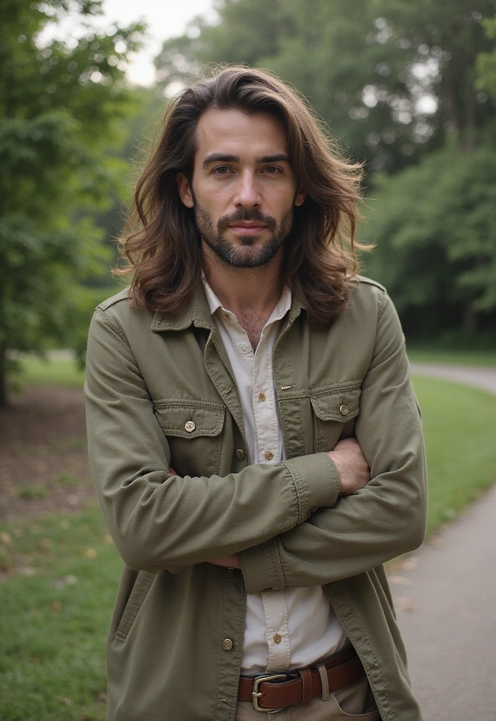 44 Vintage Old Money Hair Styles for Men That Will Make You Feel Like a Million Bucks! - 34. The Distinguished Long Lock