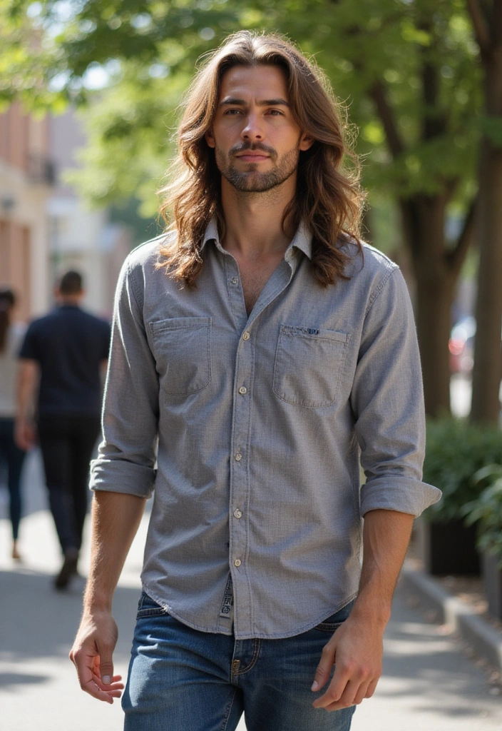 44 Vintage Old Money Hair Styles for Men That Will Make You Feel Like a Million Bucks! - 41. The Classic Long Hair with Waves