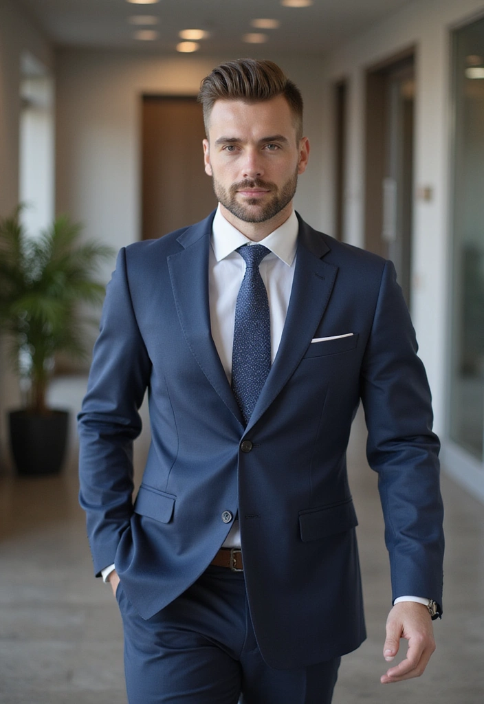 44 Vintage Old Money Hair Styles for Men That Will Make You Feel Like a Million Bucks! - 42. The Sharp Business Look