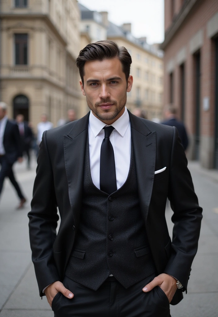 44 Vintage Old Money Hair Styles for Men That Will Make You Feel Like a Million Bucks! - 44. The Timeless Tucked Look